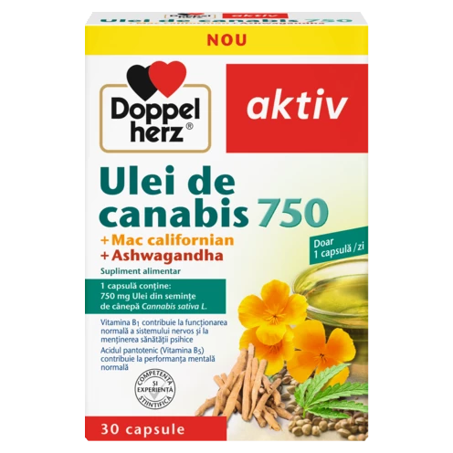 Doppelherz aktiv Ulei de Canabis 750 Vedere frontală