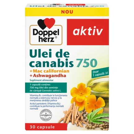 Doppelherz aktiv Ulei de Canabis 750 Vedere frontală