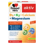 Sistem osos și muscular D3 + K2 + Calciu + Magneziu Vedere frontală