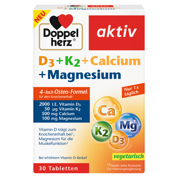 D3 + K2 + Calciu + Magneziu