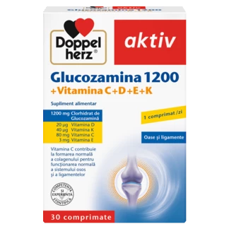 Illustration of the product packaging Doppelherz aktiv Glucozamină 1200 front view