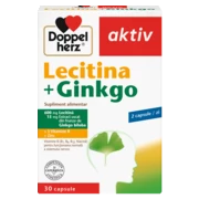 Doppelherz aktiv Lecitină + Ginkgo Vedere frontală