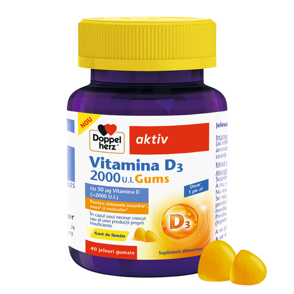 Illustration of the product packaging Doppelherz aktiv VITAMINA D 2000 front view