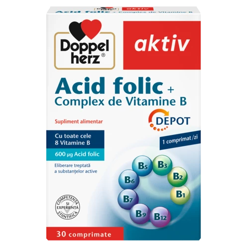 Doppelherz aktiv Acid Folic Vedere frontală