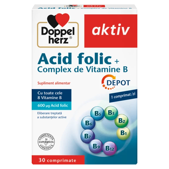 Doppelherz aktiv Acid Folic Vedere frontală