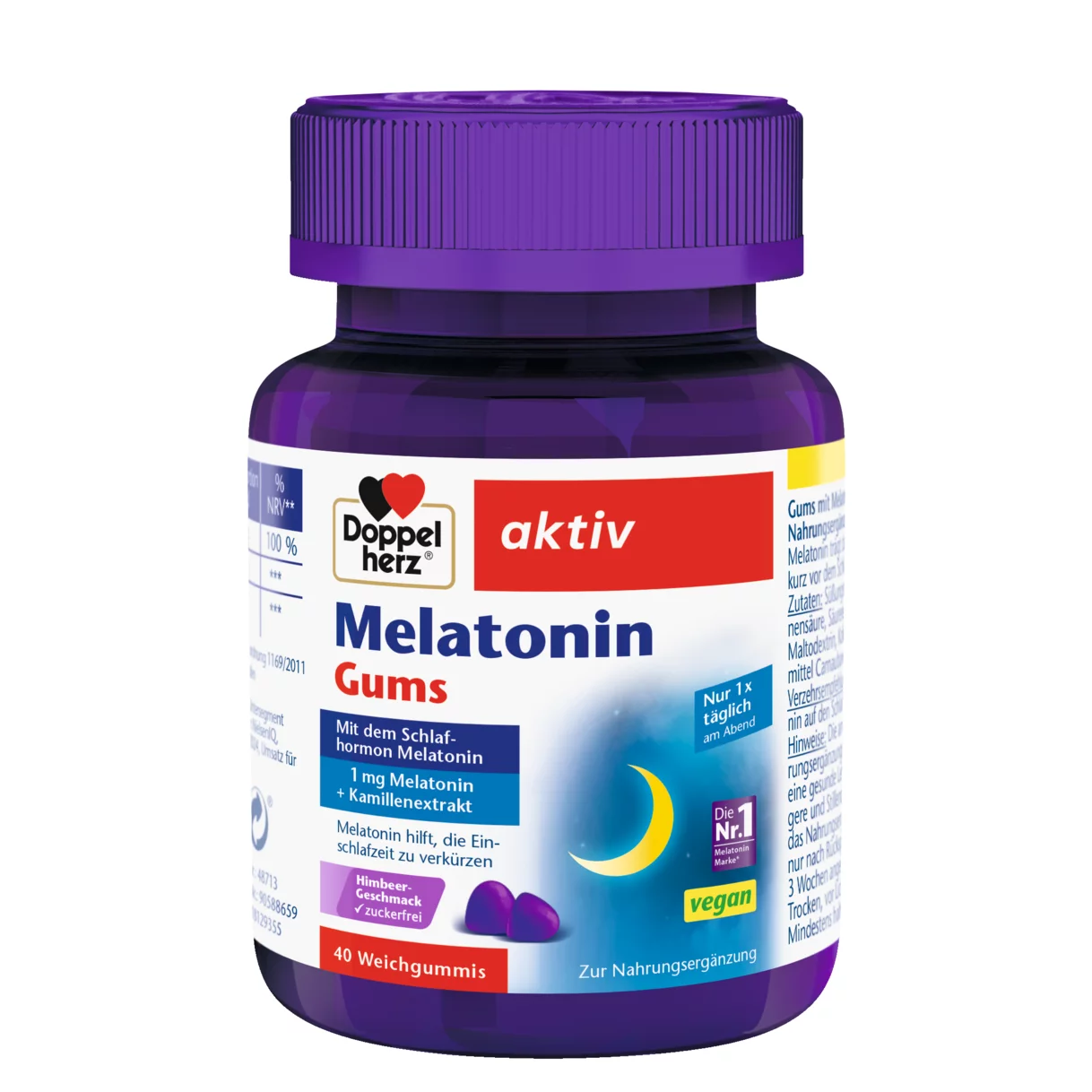 Doppelherz aktiv Melatonin Gums Vedere frontală