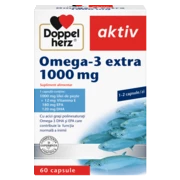 Doppelherz aktiv Omega-3 Extra 1000 mg Vedere frontală