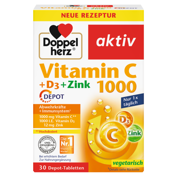 Vitamina C 1000 + D3 + Zinc DEPOT