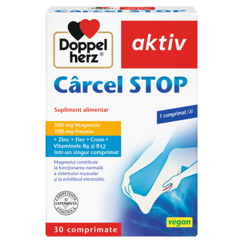 Illustration of the product packaging Doppelherz aktiv Cârcel STOP front view