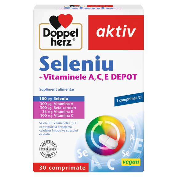 Seleniu + Vitaminele A, C, E