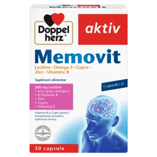 Illustration of the product packaging Doppelherz aktiv Memovit front view