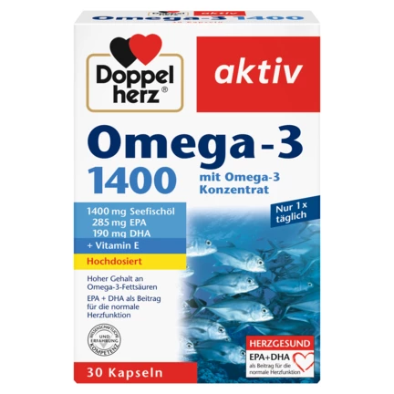 Doppelherz aktiv Omega-3 1400 mg Vedere frontală