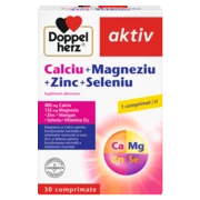Doppelherz aktiv Calciu + Magneziu + Zinc + Seleniu Vedere frontală