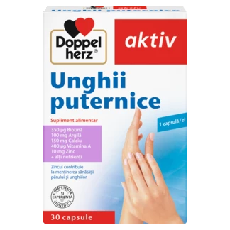 Illustration of the product packaging Doppelherz aktiv UNGHII PUTERNICE front view