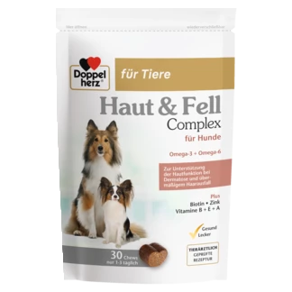 Doppelherz für Tiere COMPLEX PIELE ȘI BLANĂ PENTRU CÂINI Vedere frontală
