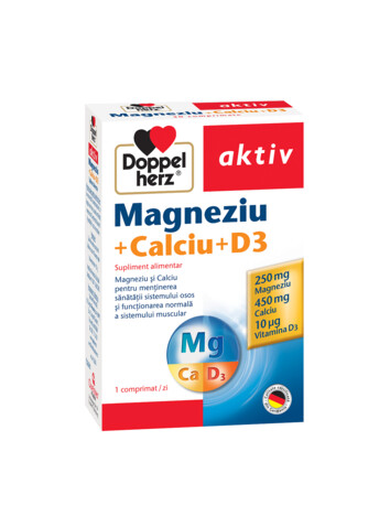 Doppelherz aktiv Magneziu + Calciu + D3