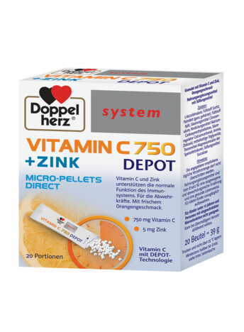 Doppelherz System Vitamina C 750 Zinc Depot Direct Doppelherz